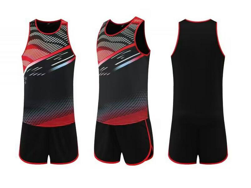 Unisex Quick-Dry Sweat-Wicking Track and Field Training Uniform Set