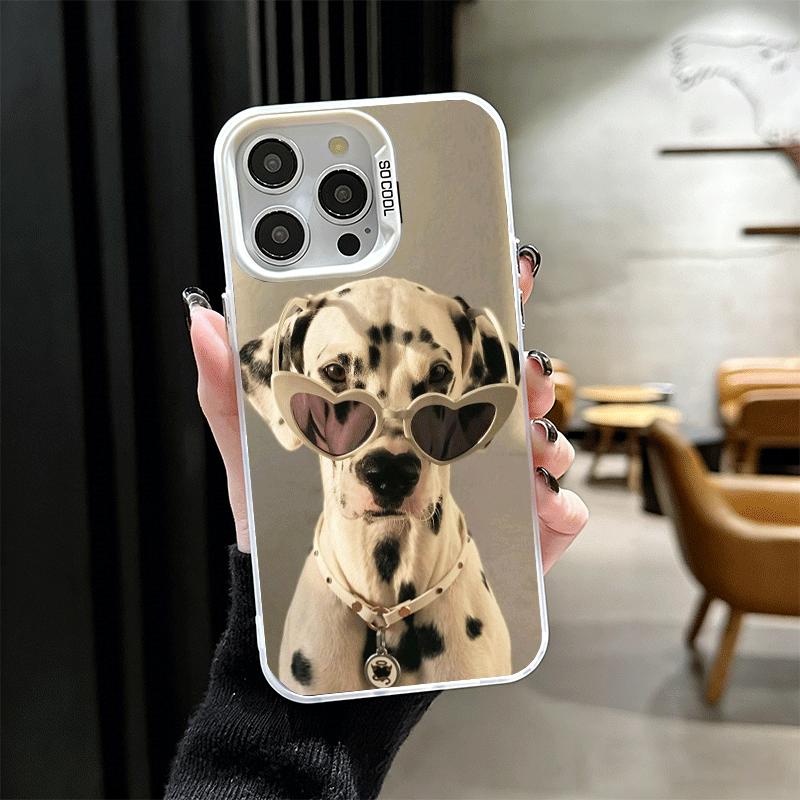 Dalmatian Cute Dog Soft Phone Case for iPhone 15 16 17 Pro Max 17Air 16E 14 Plus 13 12 Mini Shockproof Cover Back Shell