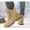 New hiking shoes men's anti-splashing snow boots sports outdoor shoes velvet men's hiking shoes men