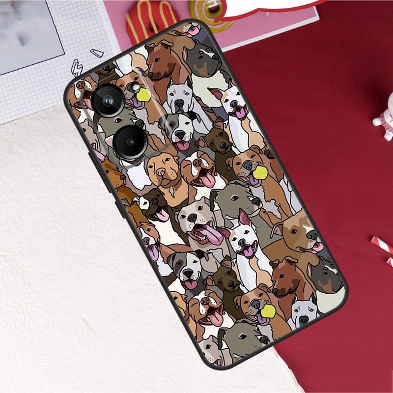 

Pitbull Dog For Realme 15 Pro GT7 GT6 10 11 12 13 14 Pro Plus C55 C71 C75 C67 C63 C61 C53 C35 C65 Case Realme 11 Pro