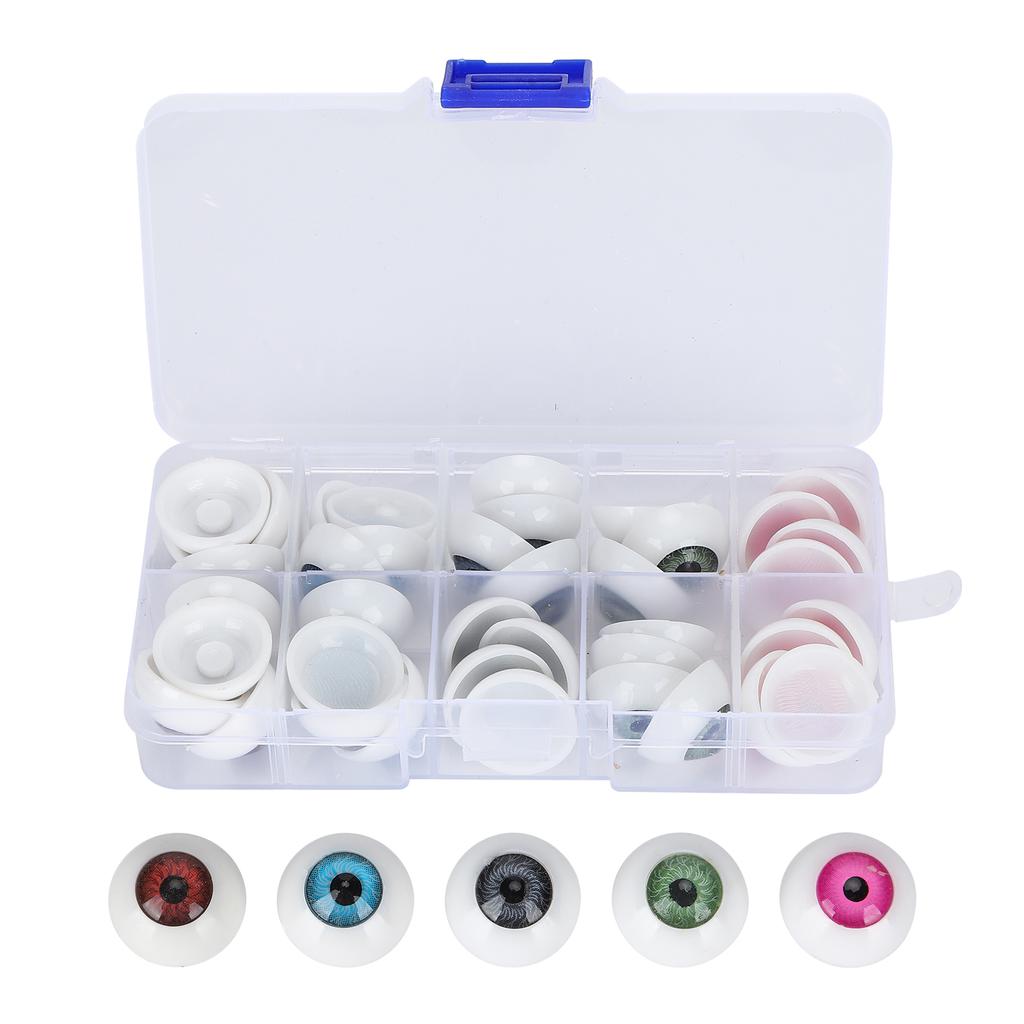 Doll Eyeballs Half Round Plastic Eyes Colorful DIY Bear Crafts Materials Halloween Accessories