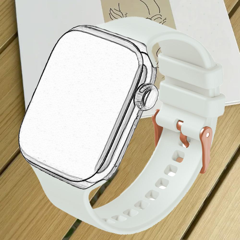 Watch Band For Men And Women For IWatch Series 10/9/8/7/6/5/4/SE/SE2 For Apple Watch 38/40/41/42mm Silicone Sports Watch Strap