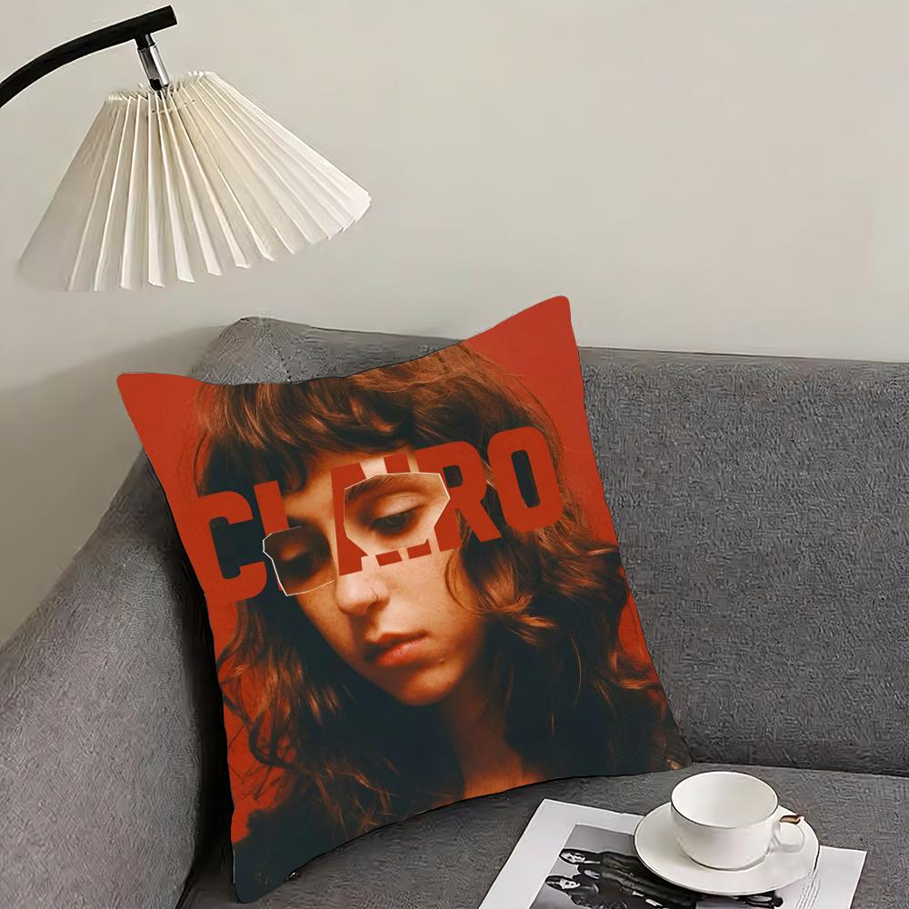 Charm Singer C-Clairo Cushion Cover Pillowcase Ultra Soft Skin Friendly Fabric Cloud Like Comfort & Concealed Zipper