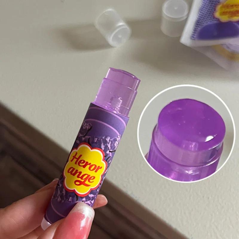 HERORANGE Various Fruit Moisturizing Lipstick Jelly Lighten Line Plump Lip Care Lip Tint Nude Lipstick Primer Colorless Lip Care
