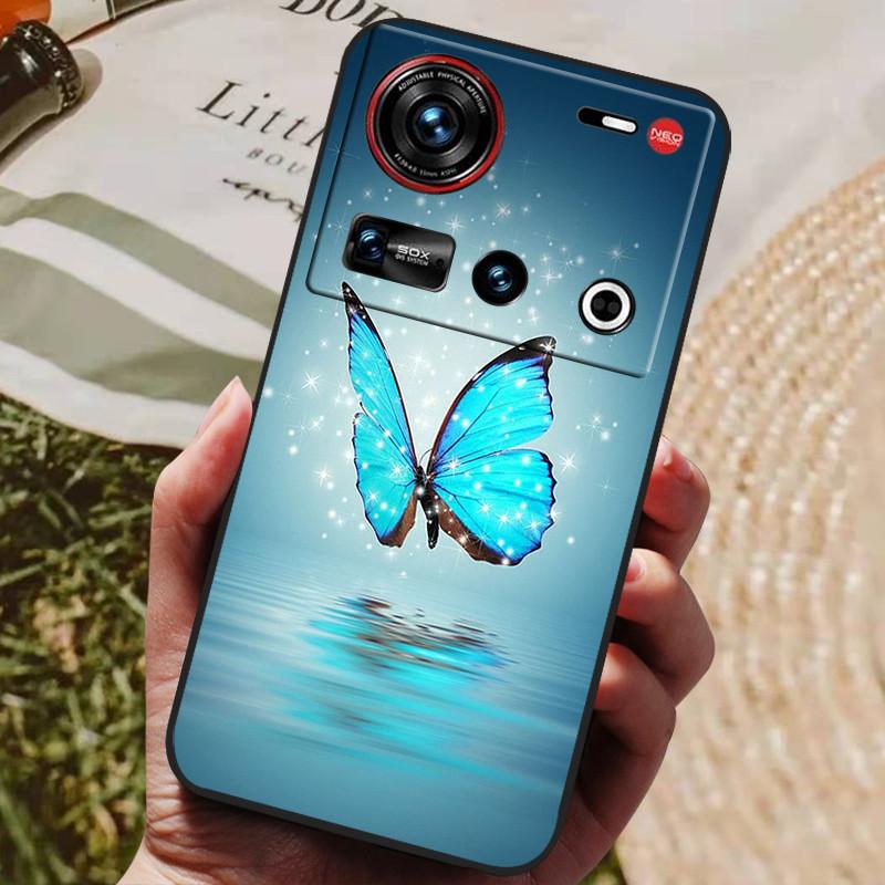 Pro pouzdro ZTE Nubia Z70 Ultra 5G 6,85'' Černé silikonové TPU měkký kryt telefonu pro Nubia Z70 Ultra Ochranné zadní kryty Z 70 Ultra