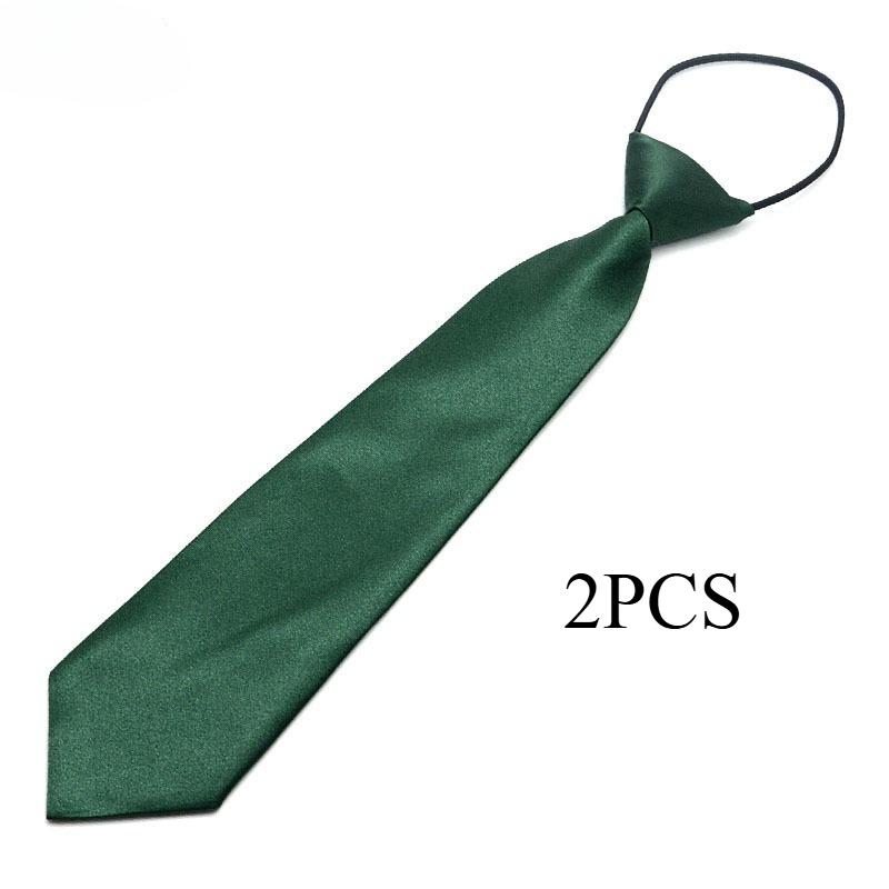 Children's Team Performance Convenient Tie Korean Version Solid Color Baby Casual Lazy Rubber Band Tie