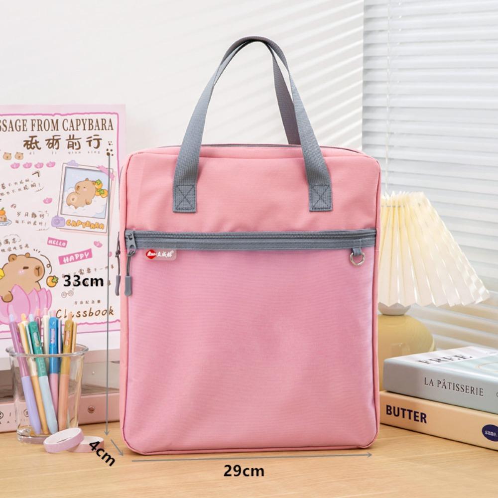 Multifunctional Zipper Pouch Bag A4 Document Bag New Data Storage Bag  School Office Supplies