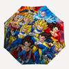 1pc Dragon Ball Z Vegeta Goku Saiyan Outdoor Umbrella - Automatic Opening/Closing, Portable 3-Fold Design with 8-Rib Iron Frame - Perfect Gift for Fan