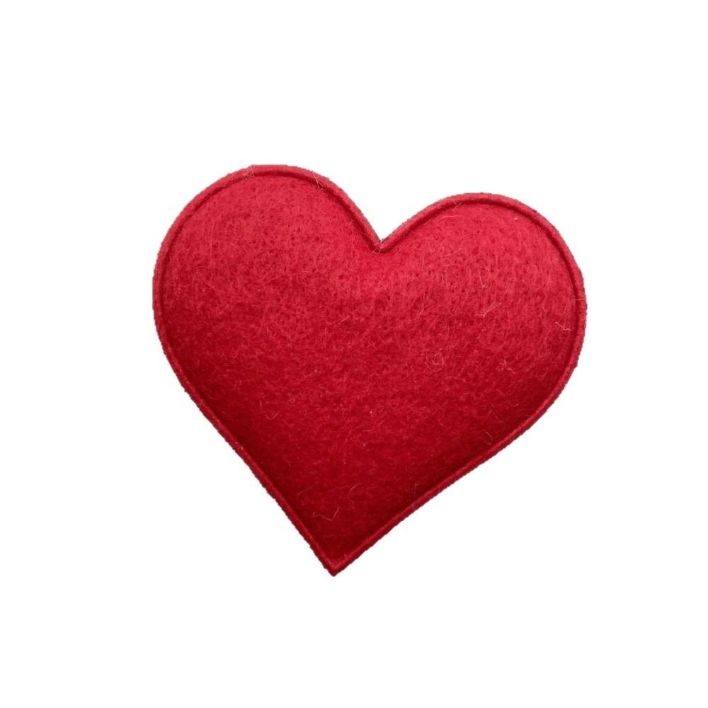10/30PCS New Romantic Red Heart Petals Perfect 6.5cm DIY Felt Heart Ornaments Valentine Decoration Wedding Birthday Party Decor