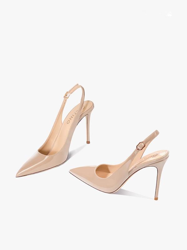 Sexy High-Heel-Sandalen mit spitzen Zehen Elegante Pumps 2026 Sommer Lackleder Riemchen Modische Partykleid Damenschuhe