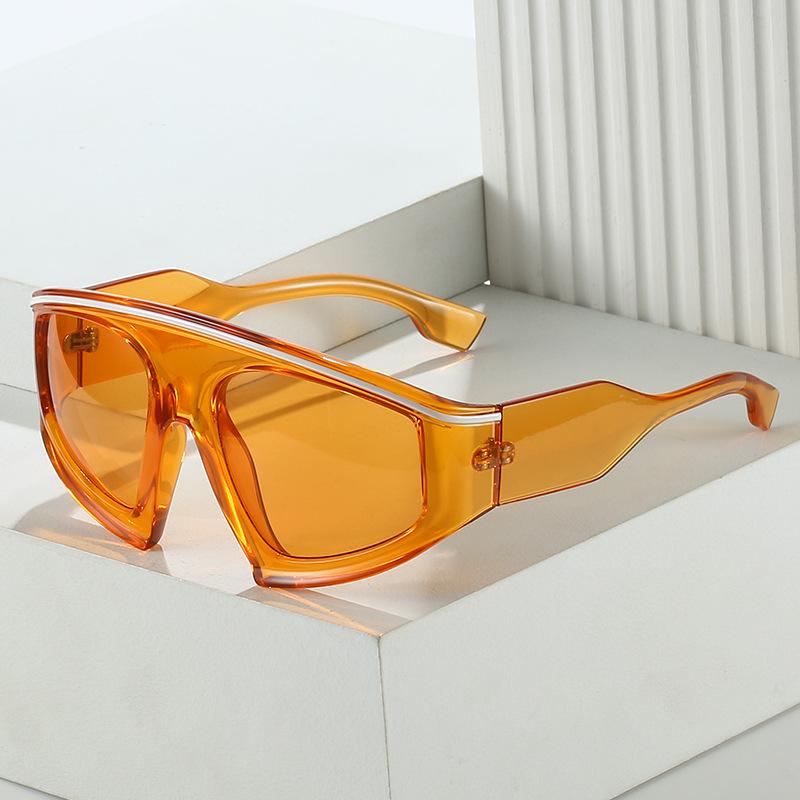 New European and American men's large-frame sports cycling glasses personalized driving sunglasses