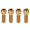 RISK 4Pcs Mountian Bike Brake Screws Titanium Alloy M6 16mm Bike Disc Brake Clamp Bolts Fixed Screw Bicycle Accessories