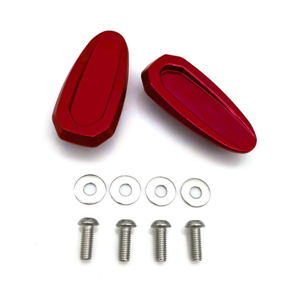 For 2019-2023 BMW S1000RR Rearview Mirror Block Off Base Plates Cover Black Pair