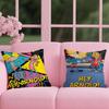 H-Hey ArnoldS Cushion Cover 2-in-1 Reversible Plush Pillow Cover | Car/Sofa/Bed | Perfect Gift