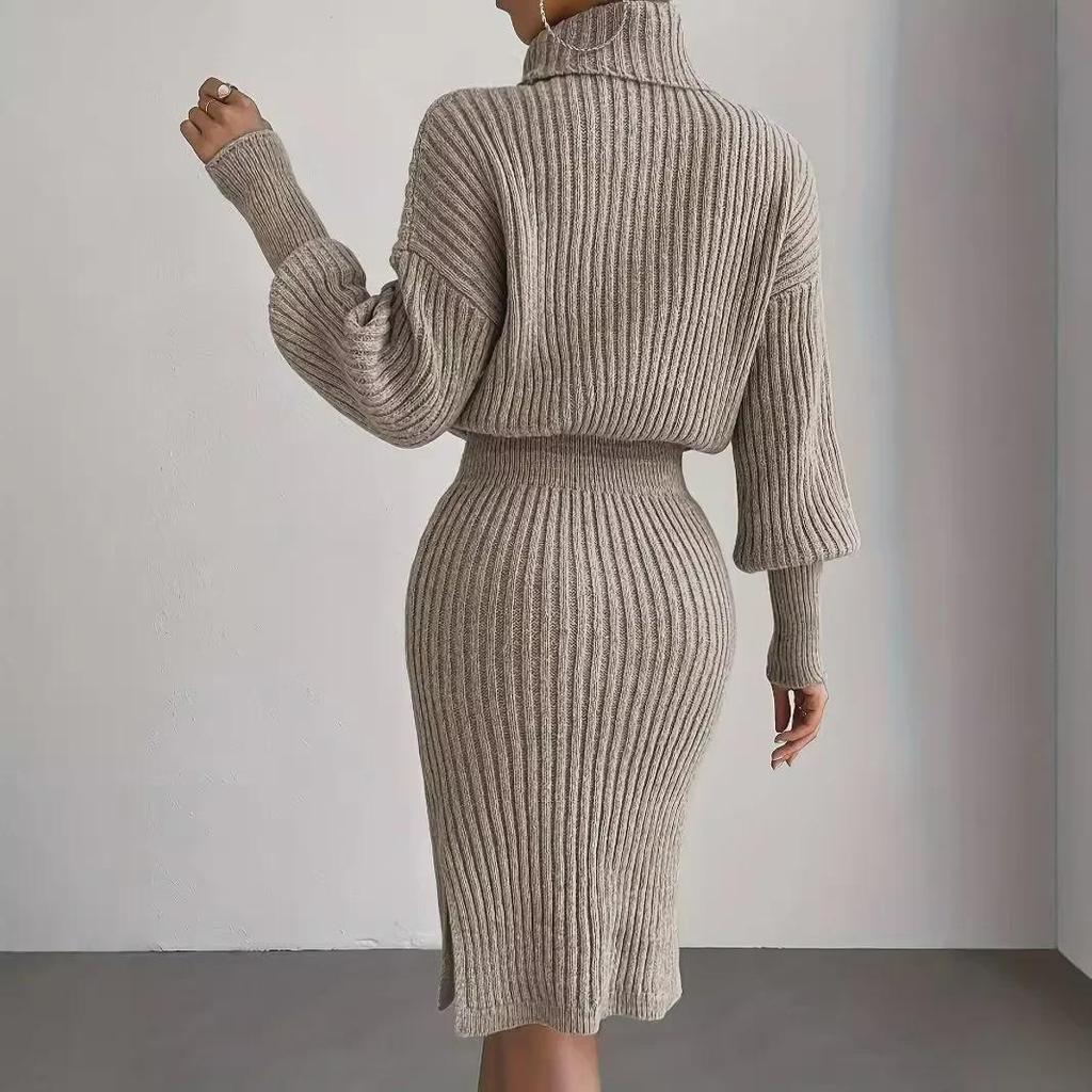 2024 Autumn/Winter Slim Fit Knitted Pullover Dress