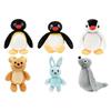 Originální plyšová klíčenka PINGU Rodinka tučňáků Plyšová série PINGA ROBBY PINGI Plyšové modely Hračky