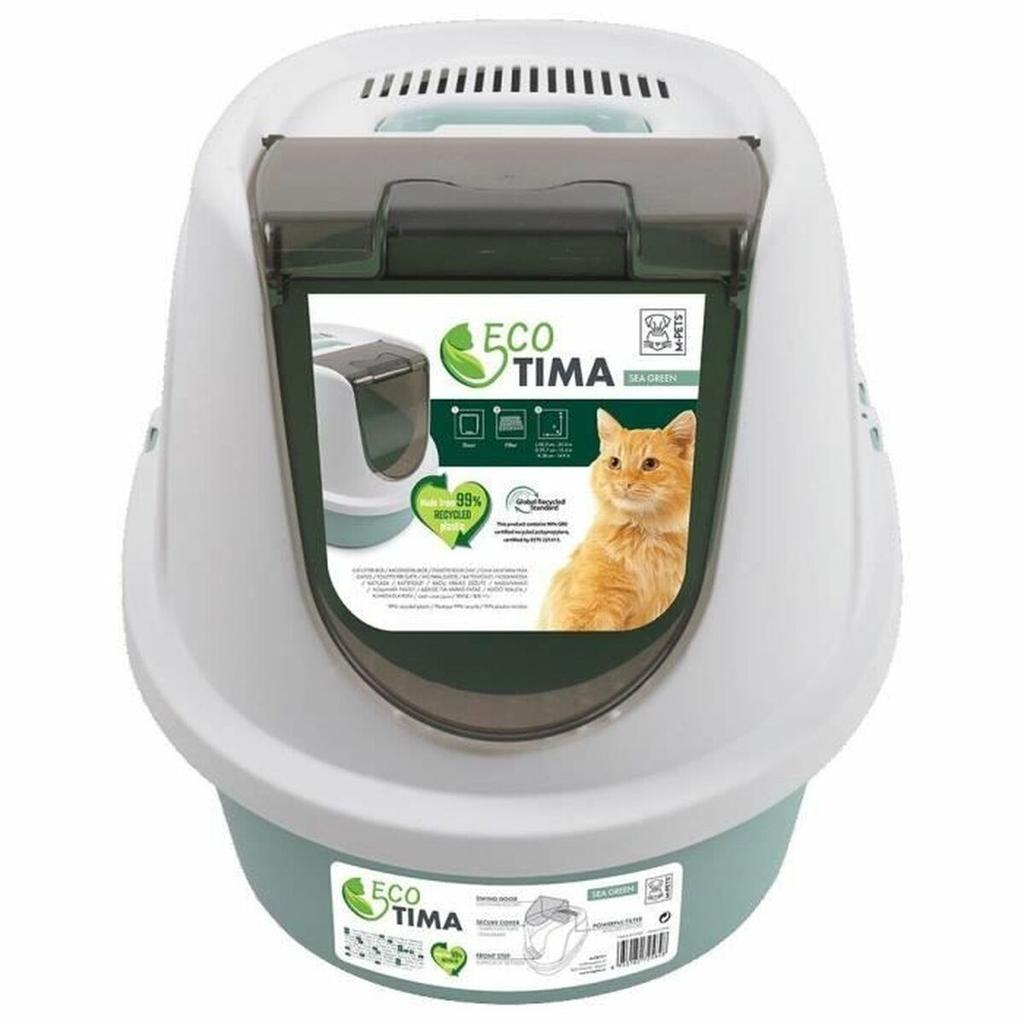 Cat Litter Box MPETS Green Recycled plastic