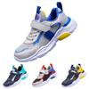 Kinder Laufschuhe Atmungsaktives Mesh Sportliche Sneaker Leichte Rutschfeste Sohle Verstellbarer Klettverschluss für Outdoor-Sportarten