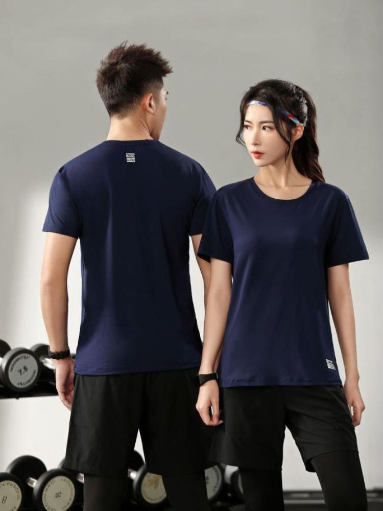 Soft Unisex T Shirt Summer Crew Neck Minimalist Tops Solid Color Unisex Lightweight T-shirt for Women and Men YG-2116