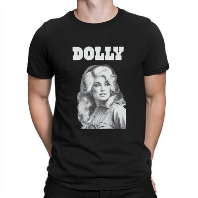 T-Shirts D-Dolly Parton Sänger Kurzarm T-Shirt Gra...