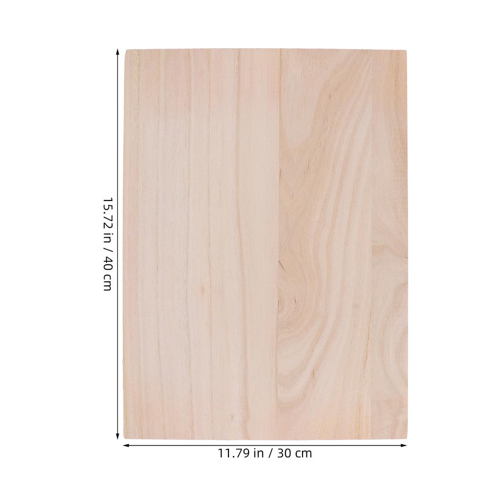16x12 Zoll 0,5 Zoll Dicke Unfertige Holzbretter Massives Rechteck Holzplanken für DIY-Regale Möbelteiler Bastelmalerei