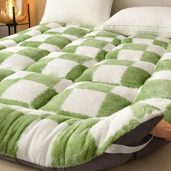 WTEMPO Velký Rozměr Kostkovaný Vzor Jednoduchá Retro Skládací Matrace Domácí Hotelové Polštáře Měkké Tatami Rohože Zesílené Matrace do Studentské Koleje