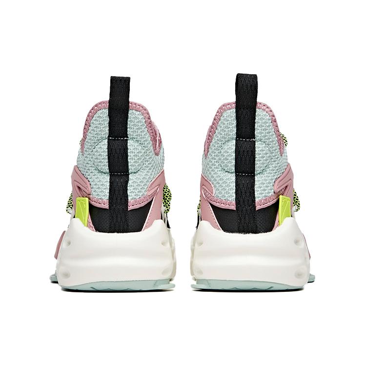 Anta Bastard Mesh Mid Top Skateboard Shoes Women's White Black Pink 122018087-5