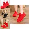 New Fashion Women Mesh Breathable Casual Red Shoes Sports Shoes Comfortable Fit