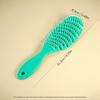 Teal Plastic Hair Brush with Soft Bristles for Gentle Detangling and Styling Ideal for All Hair Types Daily Use