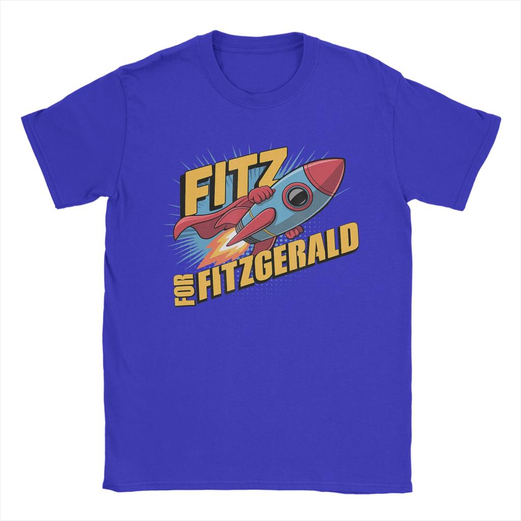 Streetwear T Shirt Summer Fitz for Fitzgerald Rocketship Trending T Shirts Cotton Tee Shirt for Unisex Short Sleeve Clothing