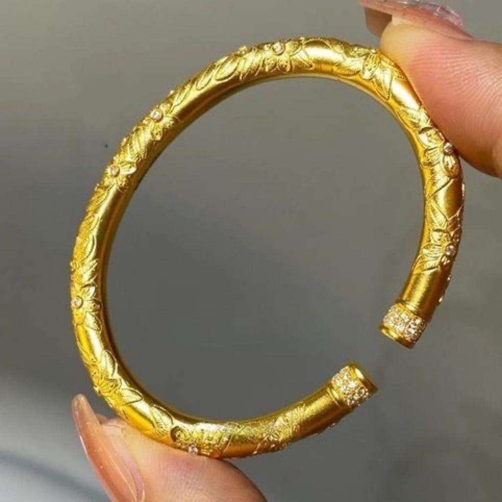 Sakura Open Bracelet Women's Bracelet Light Luxurious and High-end