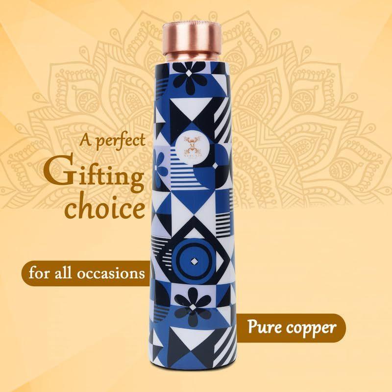 Pure Copper Water Bottle Experience The Benefits Of Pure Copper Water Bottle-Joint Less, Leak Proof (900Ml)