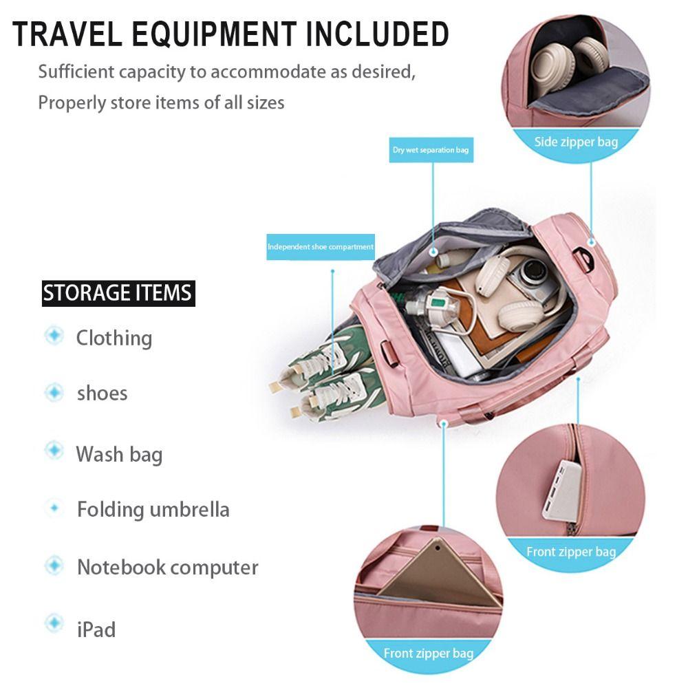 Mehrfachtaschen Sport-Reisetasche Trocken-Nass-Trennung Seesack Mode Schwimmen Yoga Rucksack Schwimmen