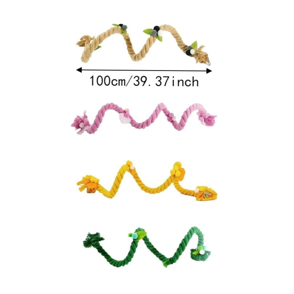 Bite Resistant Parrot Bird Toy Rope Hanging Parrot Standing Perch  Training