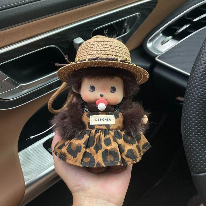 15 cm Monchhichi Søt Liten Ape DIY Klær Skifte Dukke Flere Stiler Utsøkt Ryggsekk Anheng Nøkkelring Leketøy Periferi Gave