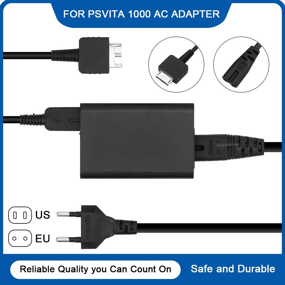 Enchufe UE EE. UU. Cargador de casa Fuente de alimentación Adaptador de CA de 5 V Cable de carga USB para consola de juegos Psvita PS Vita PSV 1000 Accesorio