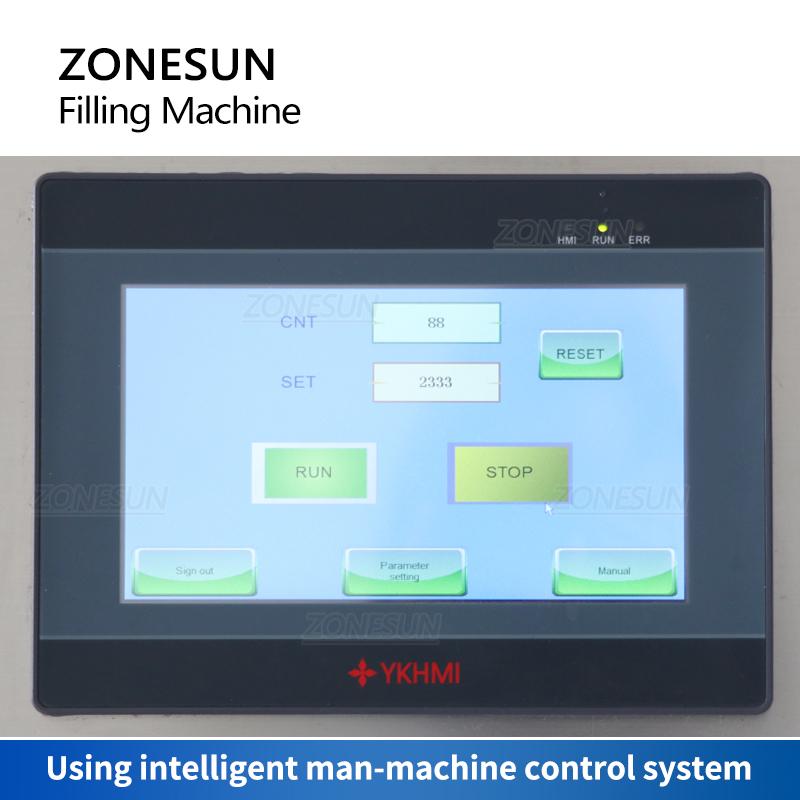 ZONESUN ZS-DTHSP2 Automatic Thick Liquid Filling Machine 2 Head Piston Pump Juice Gel Shampoo Lotion Filler