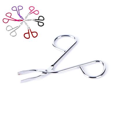 New Scissors Flat Tip Eyebrow Tweezers Clamp Clipper Stainless Removal Tool,,