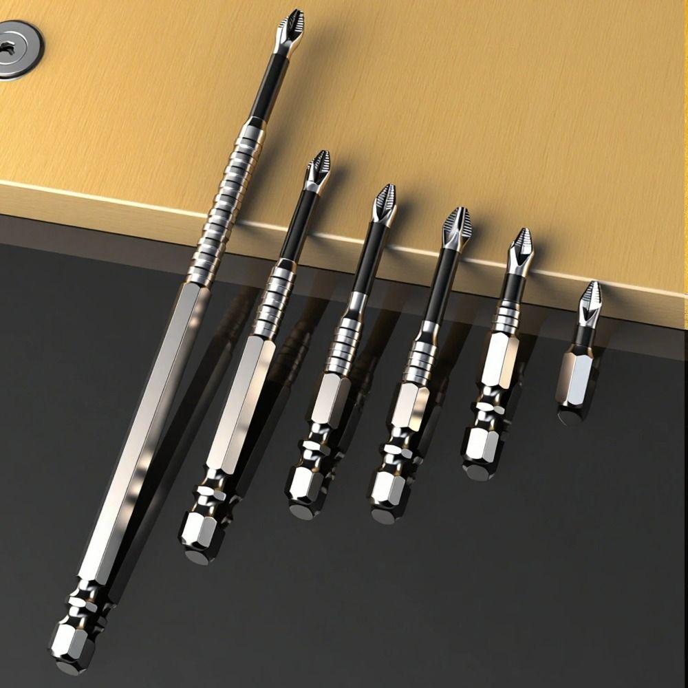 Anti-Corrosion K5 Series Screwdriver Bit Silver Surface Magnetic Driver Bit  Impact Drivers