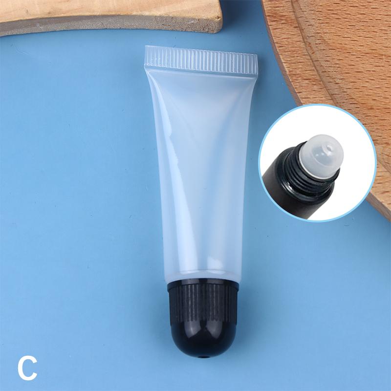 10G Průhledné měkké prázdné tuby na lesk na rty, nádobky na balzám na rty, plnitelné mini stlačovací kosmetické tuby, krém, pleťová voda, cestovní