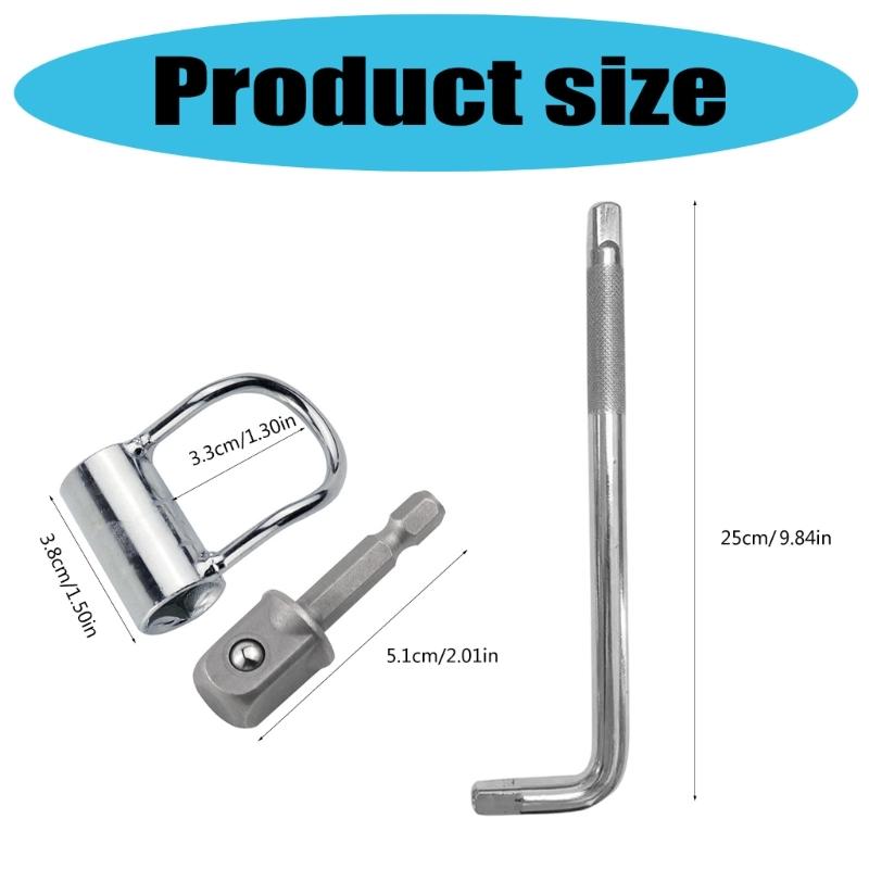 Multipurpose Alloy Steel Angle Valves Spanner For 1/2Inch And 3/4Inch Pipe Delicate Design For Narrow Installations