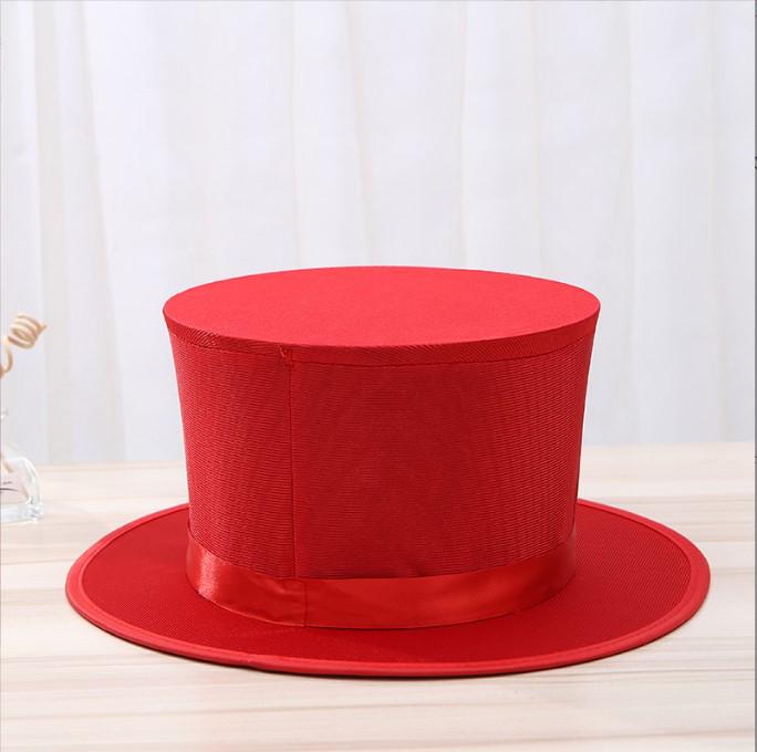 Foldable Magic Hat with Hidden Compartments - Telescopic Spring Top Hat for Magicians