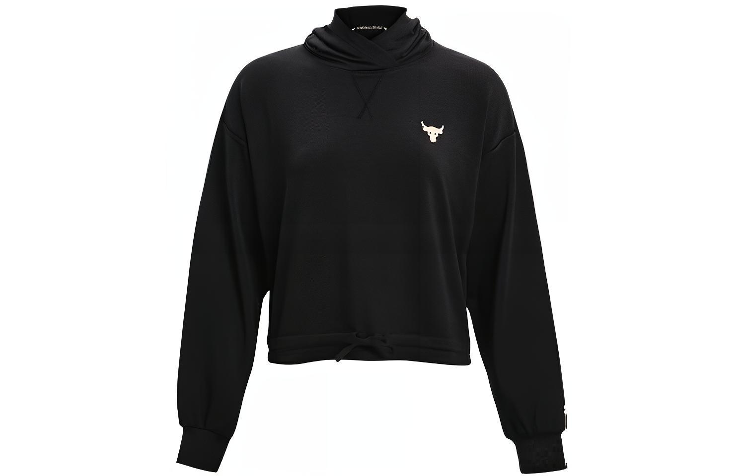 Under Armour Sweatshirts Women s Black Hooded Moderate Regular 1361059-001 XL