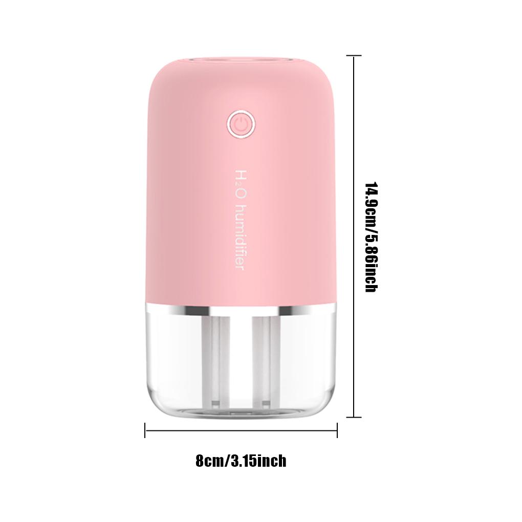 

400 мл USB увлажнитель воздуха двойной порт распыления эфирное масло ароматерапия увлажнитель холодный туман генератор тумана очищающий для домашнего офиса розовый