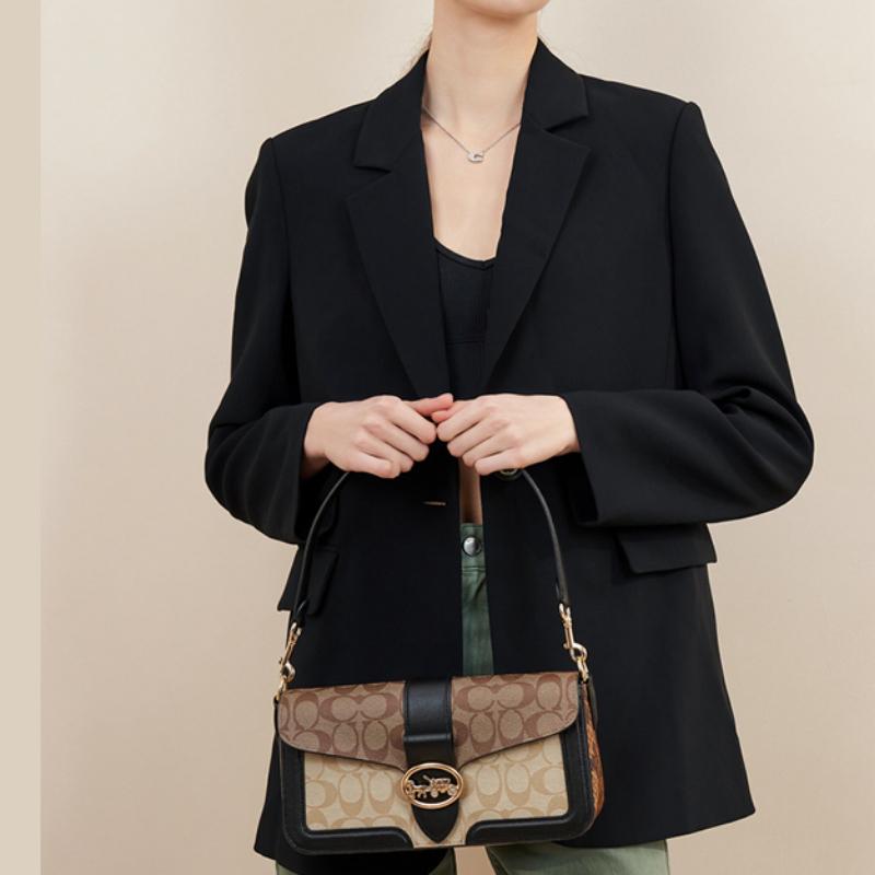 COACH Women's Georgie 27 Shoulder Bag (Unisex) Shoulder Bags 5509 IMRKY