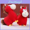 Zodiac Year Of The Horse Plush Toy With Short Plush Material For New Year Gift