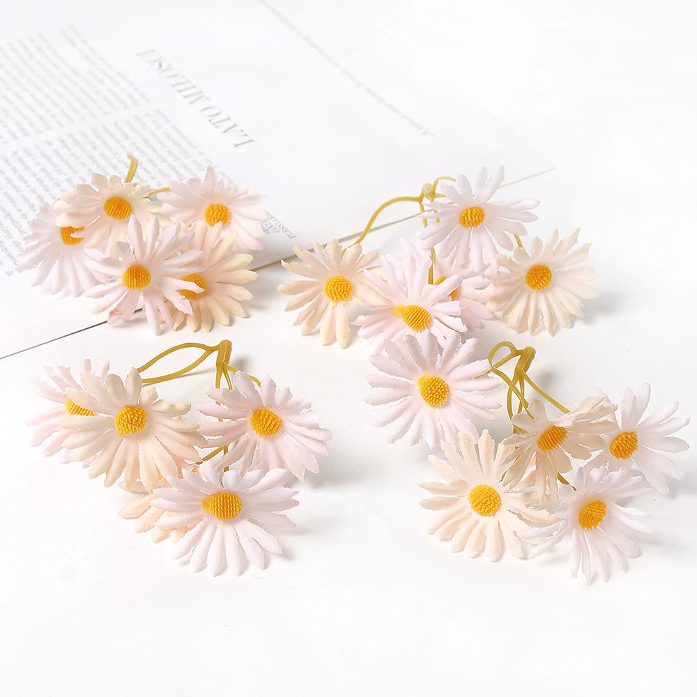 10/20Pcs Chrysanthemum Artificial Flowers Heads Silk Home Room Decoration For Mother's Day Craft Gifts DIY Wreath Wedding Decor