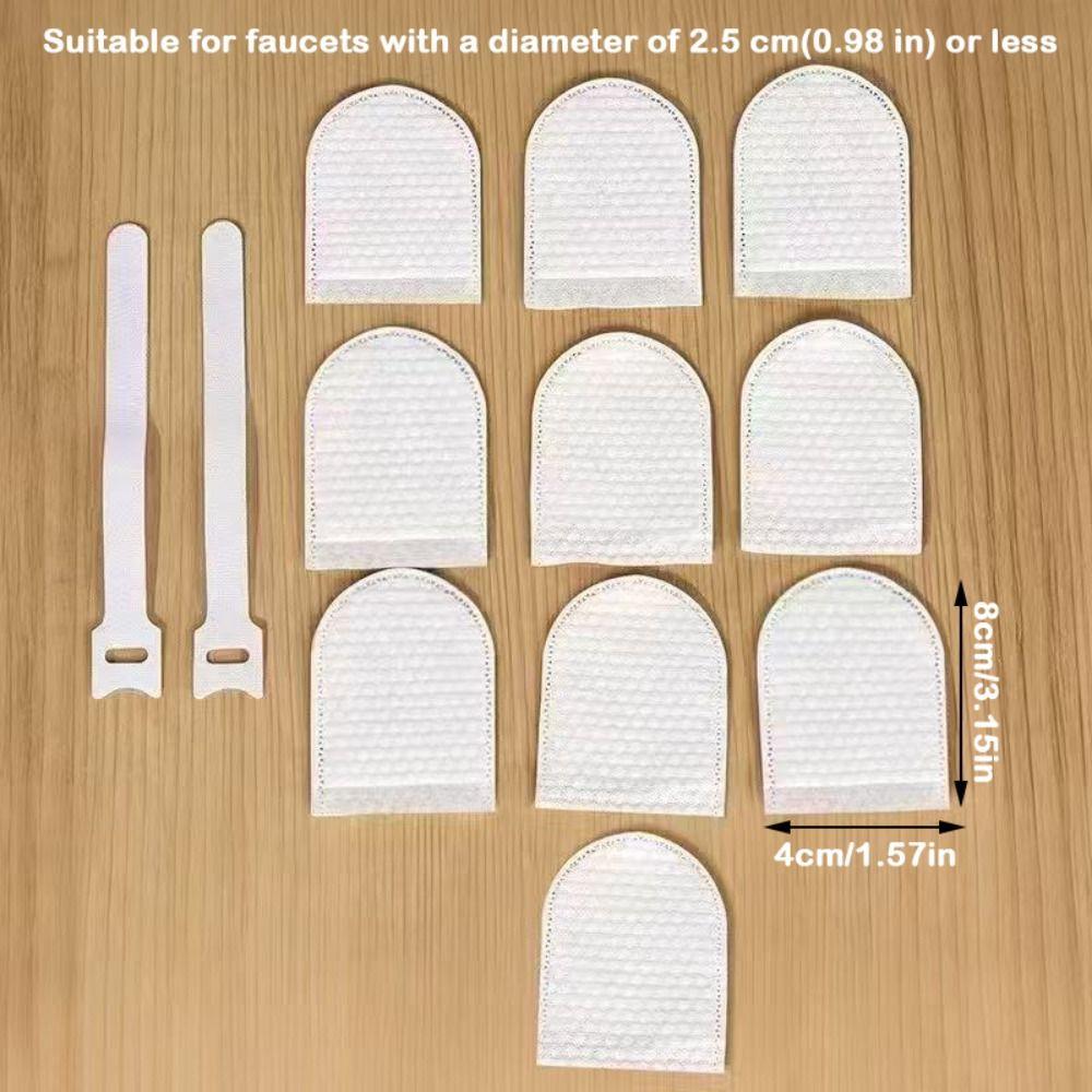 10/20/50 Pezzi Filtro Universale per Rubinetto Cotone Ispessito Anti-schizzo Filtro per Rubinetto con Cinturino a T Sacchetto Filtro Acqua di Rubinetto
