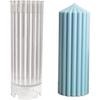 Geometric Shape Plastic Candle Making Mold - Coarse Rack Tip Scented for Paraffin and Carnauba Wax (1)