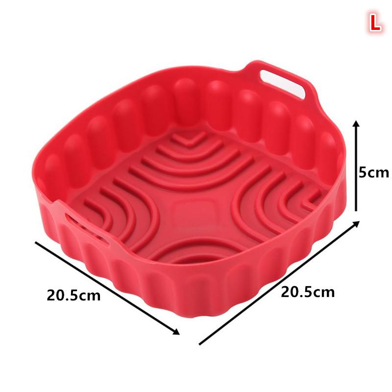 Reusable Baking Basket Air Fryer Silicone Liner Non Stick Foldable Tray Pot for Family Kitchen Use